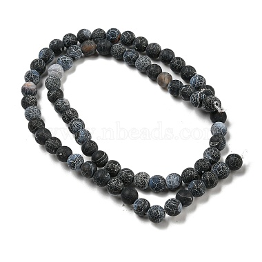 Weathered Agate Beads Strand(G-E403-79-6mm)-4