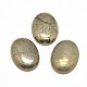 Oval Natural Pyrite Cabochons(G-I125-10-10x8mm)-1