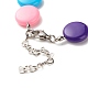 Acrylic Flat Round Beaded Bracelet for Women(BJEW-JB07551)-5