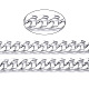 Aluminum Diamond Cut Faceted Curb Chains(CHA-N003-20S)-2
