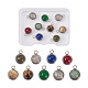 9Pcs 9 Styles Natural Mixed Stone Charms(G-FW0001-28)-1