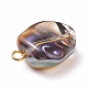 Electroplate Glass Beads Pendants(PALLOY-JF01479)-4