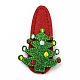 Glitter Christmas Tree Non Woven Fabric Snap Hair Clips(PHAR-G006-02P)-2