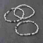 Natural Fluorite Beaded Stretch Bracelets, Round, Beads: 4~5mm, Inner Diameter: 2-1/4 inch(5.65cm)(BJEW-A117-A-38)