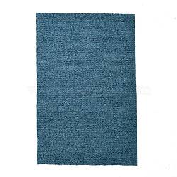 Cotton Flax Fabric, Sofa Cover, Garment Accessories, Dark Slate Blue, 29~30x19~20x0.07cm(DIY-WH0199-13N)