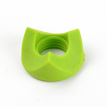 Silicone Pencil Gripper for Kids, Yellow Green, 16x8mm