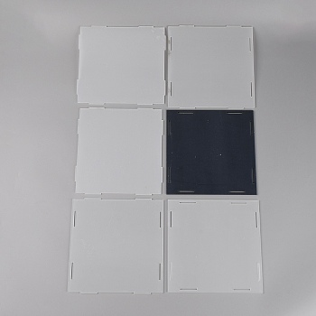 Custom Square Acrylic Display Box, for Model Toy Display, Clear, 18.5x17.5x0.25cm
