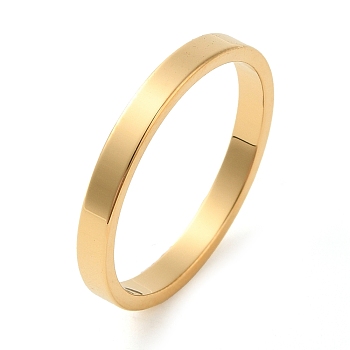 Ion Plating(IP) 304 Stainless Steel Rings, Real 18K Gold Plated, 2.4mm, Inner Diameter: 17mm