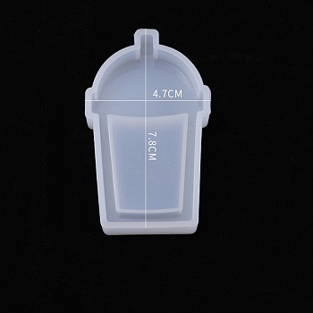 Quicksand Molds, Silicone Shaker Molds, for UV Resin, Epoxy Resin Craft Making, Drink Pattern, 78x47x15mm