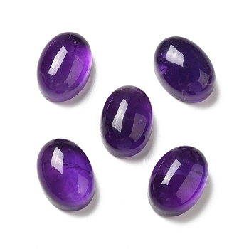 Natural Amethyst Cabochons, Oval, 18x13x8.5mm