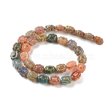 peints brins de perles de verre(FIND-H023-06)-2