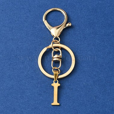 Letter I Stainless Steel Keychain