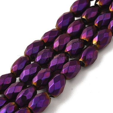Electroplated Strong Magnetic Synthetic Hematite Beads Strands(G-P518-02)-2