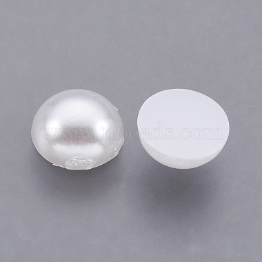 ABS Plastic Imitation Pearl Cabochons(SACR-S738-8mm-Z9)-2