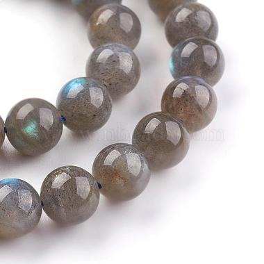 Aa grade pierre naturelle perles rondes de labradorite brins(G-E251-33-8mm)-6