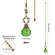 Gorgecraft Faceted Glass Round Big Pendant Decorations(HJEW-GF0001-09A)-2