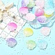 30Pcs 6 Colors Gradient Color Transparent Resin Cabochons(RESI-YW0005-97)-4