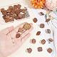 20 Pairs Walnut Wood Square Stud Earring Findings(WOOD-UN0001-03)-4