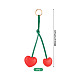 1Pc PU Leather Alloy Keychains(KEYC-TA0001-45)-3