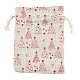 Bolso de tela de tela de algodón con tema navideño(ABAG-H104-B02)-2