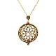 Alloy Rhinestones & Glass Magnifying Pendant Necklace for Women(PW-WG66202-06)-1