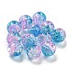 Transparent Spray Painting Crackle Glass Beads(GLAA-L046-01B-34)-1