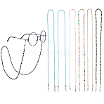 6Pcs 6 Styles Glass Eyeglasses Chains, Neck Strap for Eyeglasses, Mixed Color, 27.55~30.9 inch(70~78.5cm), 1pc/style(AJEW-GF0011-56)