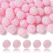 Imitation Pearl Acrylic Beads, Berry Beads, Combined Beads, Round, Pearl Pink, 12mm, Hole: 1.5mm(OACR-FS0001-45H)