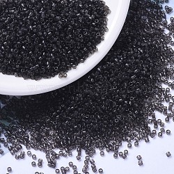 MIYUKI Delica Beads, Cylinder, Japanese Seed Beads, 11/0, (DB1319) Dyed Transparent Charcoal, 1.3x1.6mm, Hole: 0.8mm, about 2000pcs/10g(X-SEED-J020-DB1319)