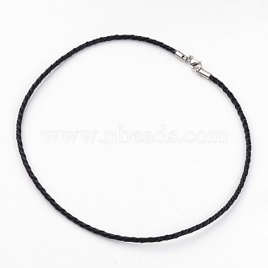 3mm Black Leather Necklace Making