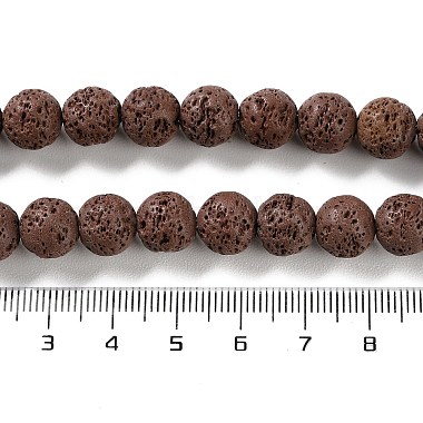 Synthetic Lava Rock Dyed Beads Strands(G-H311-08C-02)-5