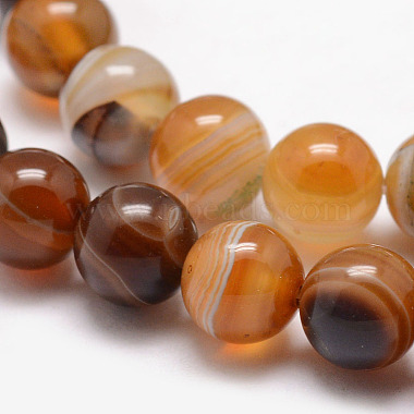 Natural Striped Agate/Banded Agate Bead Strands(G-K166-13-8mm-02)-3