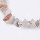 Bracelets élastiques de quartz rutile naturelles(X-BJEW-JB03681-05)-2