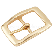 Brass Men's Belt Buckles, Roller Heel Bar Buckle, Rectangle, Light Gold, 76x55.5x16mm(DIY-WH0304-140C)