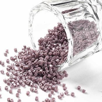 TOHO Hexagon Beads, Japanese Seed Beads, 15/0 Two Cut Glass Seed Beads, (52) Opaque Lavender, 15/0, 1.5x1.5x1.5mm, Hole: 0.5mm, about 170000pcs/bag