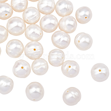 Antique White Round Pearl Beads
