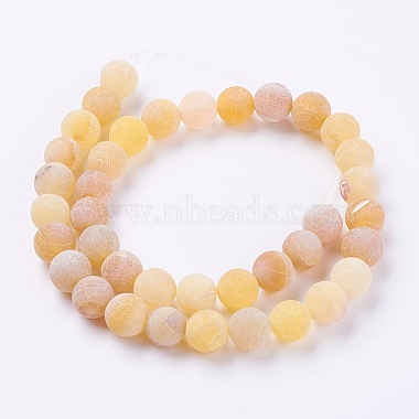 Natural Weathered Agate Beads Strands(X-G-G589-8mm-02)-2