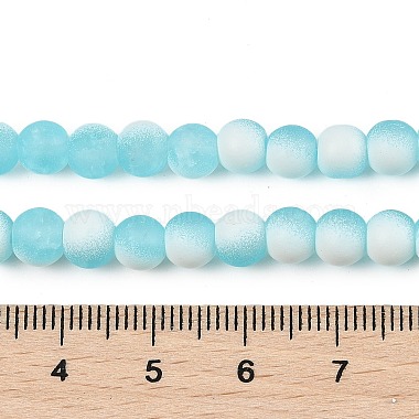 Frosted Crackle Glass Beads Strands(GLAA-U001-8mm-M08)-4