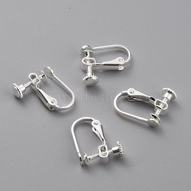 925 Sterling Silver Plated Brass Clip-on Earring Findings