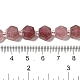 perles fraise naturelle de quartz brins(G-P534-A03-01)-5