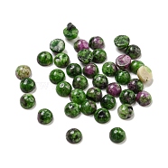 Natural Ruby in Zoisite Cabochons, Half Round, 3x1.5mm(G-Q173-01A-08)