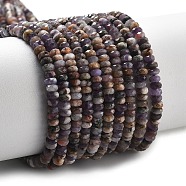 Natural Amethyst Beads Strands, Faceted, Rondelle, 4x2mm, Hole: 0.8mm, about 176~179pcs/strand, 15.28'~15.43''(38.8~39.2cm)(G-H080-A01-01B)