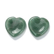 Natural Green Aventurine Massage, Heart, for Face to Lift, Decrease Puffiness and Tighten, 39~40x39.5~40x7~8mm(G-K311-44F)