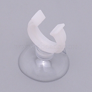 Plastic Suction Cups, Aquarium Air Pump Accessories, for Fish Tank, Clear, 30x39mm(FIND-WH0047-16)