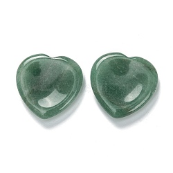 Natural Green Aventurine Massage, Heart, for Face to Lift, Decrease Puffiness and Tighten, 39~40x39.5~40x7~8mm(G-K311-44F)