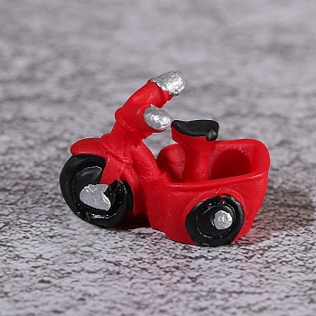 Resin Tricycle Model, Micro Landscape Home Dollhouse Accessories, Pretending Prop Decorations, Red, 35mm