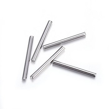201 Stainless Steel Findings, Column, Stainless Steel Color, 20x2mm