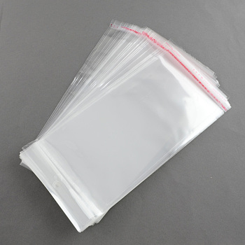 OPP Cellophane Bags, Rectangle, Clear, 24x11cm, Unilateral Thickness: 0.035mm, Inner Measure: 19x11cm