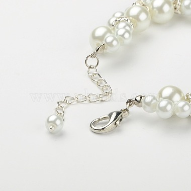 Fashionable Glass Pearl Beads Bracelets(BJEW-PJB829)-3
