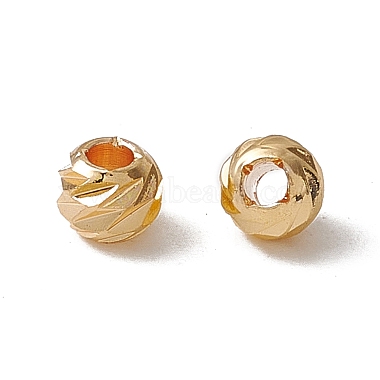 Real 18K Gold Plated Round Brass Beads